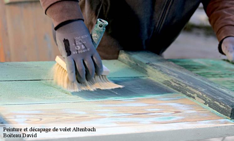 Boiteau David et les travaux de rénovation des volets à Altenbach