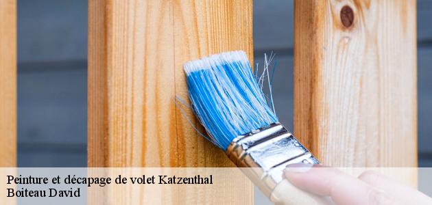 Les travaux de rénovation des volets à Katzenthal