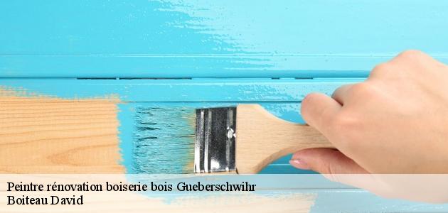 Les travaux de peinture des boiseries à Gueberschwihr dans le 68420