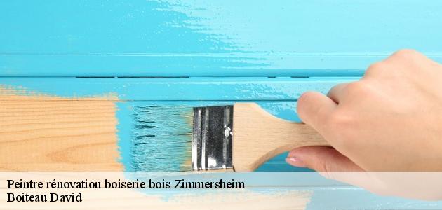 Les travaux de peinture des escaliers en bois à Zimmersheim dans le 68440