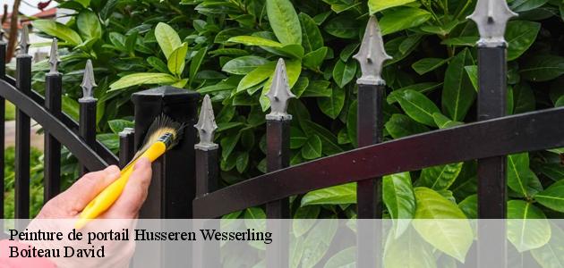 Les interventions de peinture pour les portails à Husseren Wesserling dans le 68470