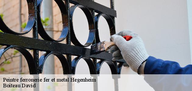 Les travaux de peinture des portails en métal à Hegenheim