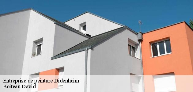 Les travaux de peinture des façades des maisons à Didenheim et les localités avoisinantes