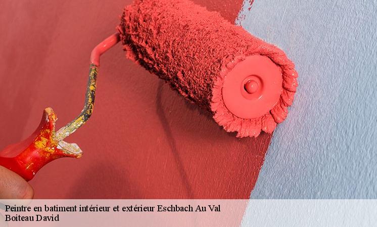 Les travaux de mise en place des plaques de ba 13 à Eschbach Au Val et ses environs