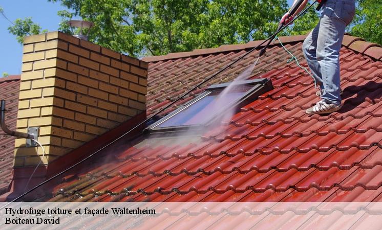 L'application des hydrofuges des façades à Waltenheim dans le 68510