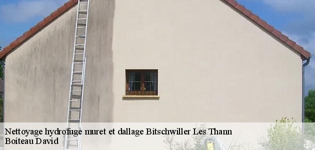 Les travaux de nettoyage des murets à Bitschwiller Les Thann dans le 68620