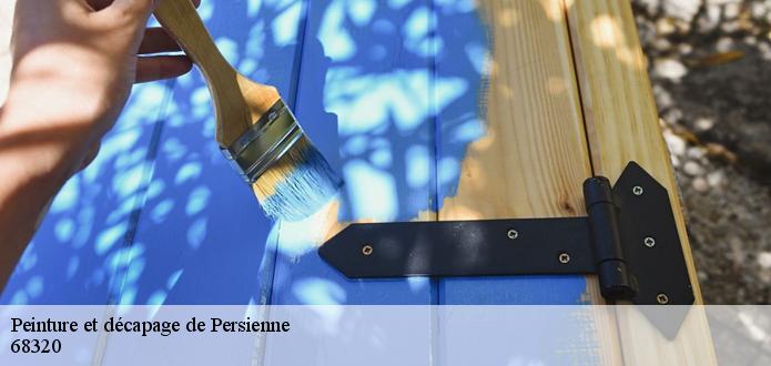Les persiennes deviennent éclatantes après la pose de peinture par le peintre CR RENOVATION 68 