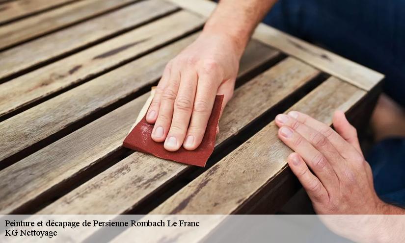 L’entreprise CR RENOVATION 68 assure la qualité du travail en décapage de persienne