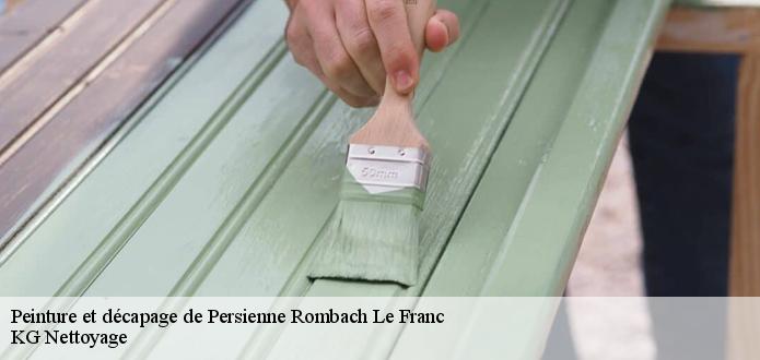 Les travaux de réparation des persiennes à Echery dans le 68160
