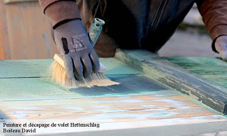Boiteau David et les travaux de rénovation des volets à Hettenschlag