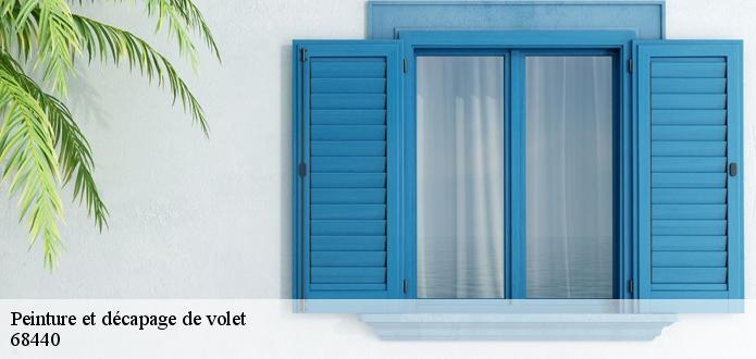 Les travaux de rénovation des volets à Landser