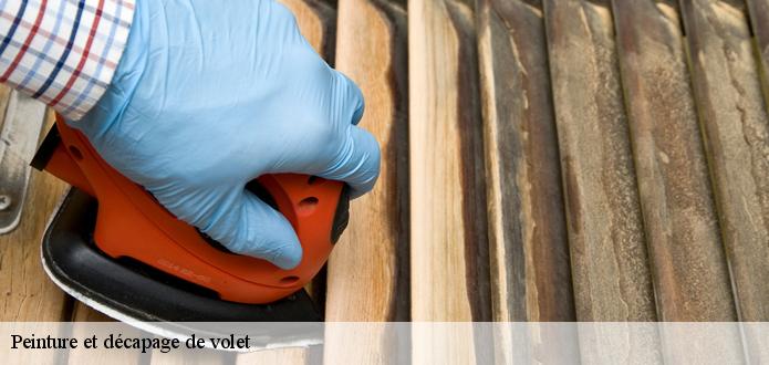 L’artisan peintre KG Nettoyage  maitrise la peinture sur volets en bois