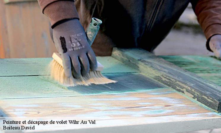 Les travaux de réparation des volets à Wihr Au Val dans le 68230