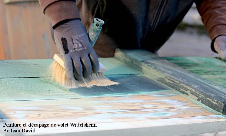Les travaux de rénovation des volets à Wittelsheim