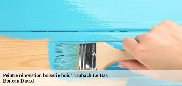 Les travaux de peinture des escaliers en bois à Traubach Le Bas dans le 68210