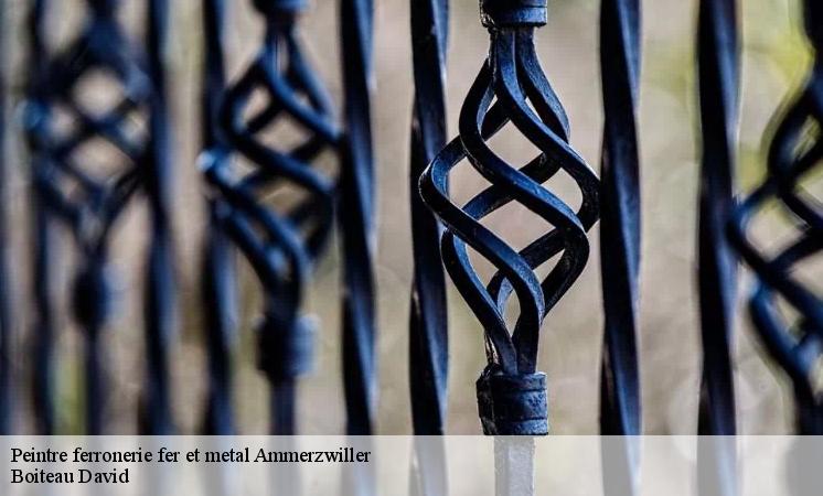 Les travaux de peinture des portails en métal à Ammerzwiller