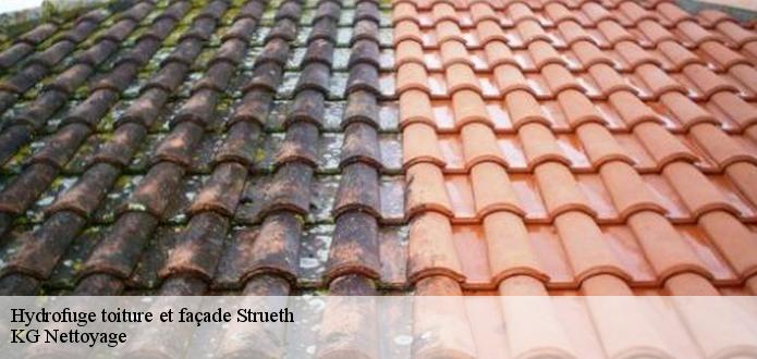 L'application des produits hydrofuges au niveau des toits des maisons à Strueth